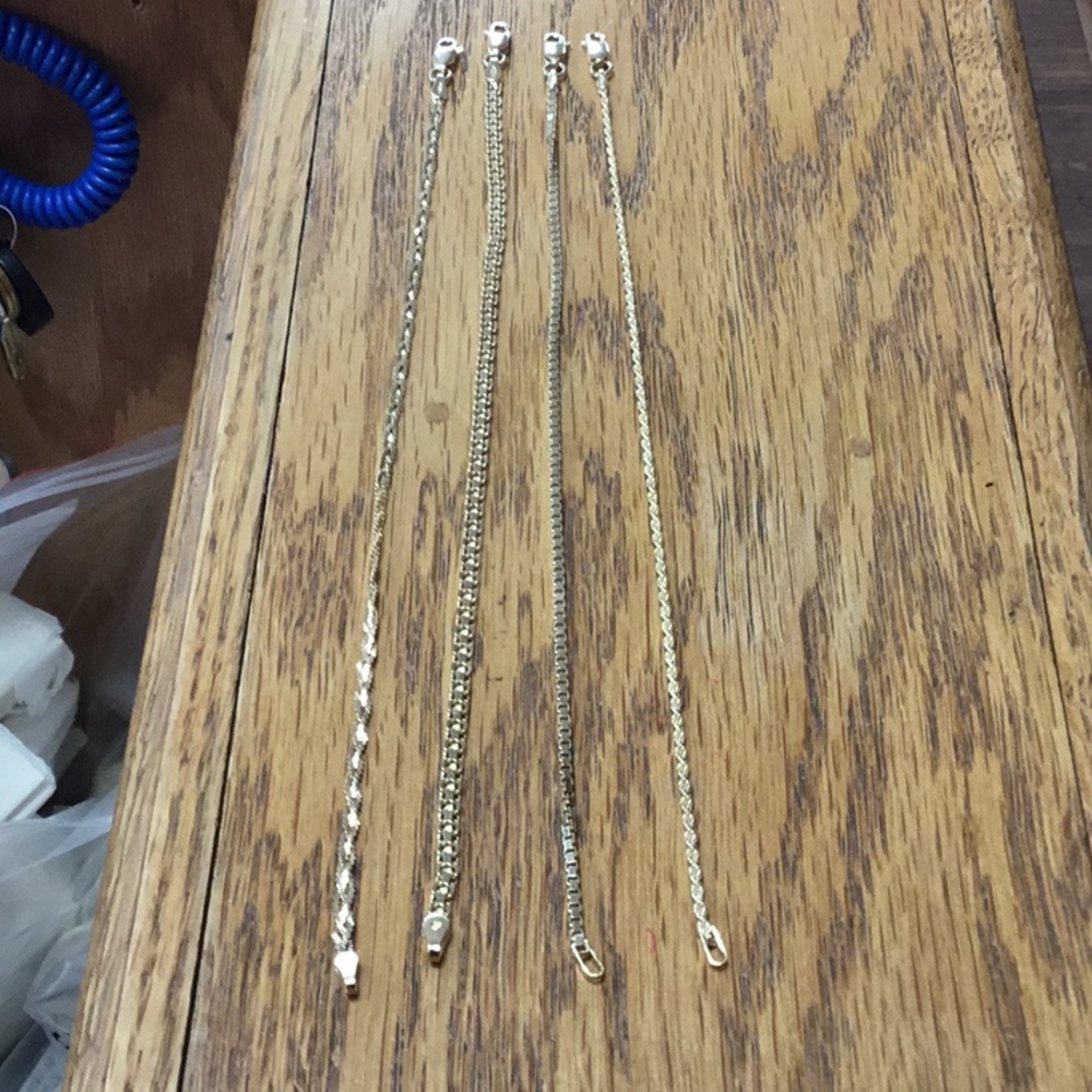 Sterling gold overlay bracelet lot